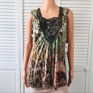 Price is firm - UNITY WORLD WEAR Multicolor Tank Top Size XL